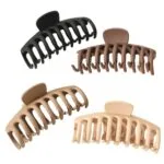 Bigwill 4PCS Large Hair Claw Clips for Thick Hair – 4.3" Jumbo Matte Clutcher (Multicolor)