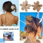 Bigwill 3PCS Hawaiian Flower Hair Claw Clips – Matte Pastel Clutchers for Women & Girls - Image 5