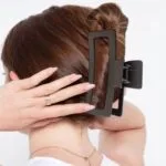 Bigwill 4PCS Medium Hair Claw Clips for Women & Girls – Matte Acrylic Rectangular Clutcher Clips, Non-Slip Jaw Clips for Thick, Thin & Curly Hair, Multicolor Hair Accessories - Image 5