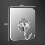 BIGWILL Heavy-Duty U-Shape Adhesive Wall Hooks – No-Drill, Transparent - Image 2