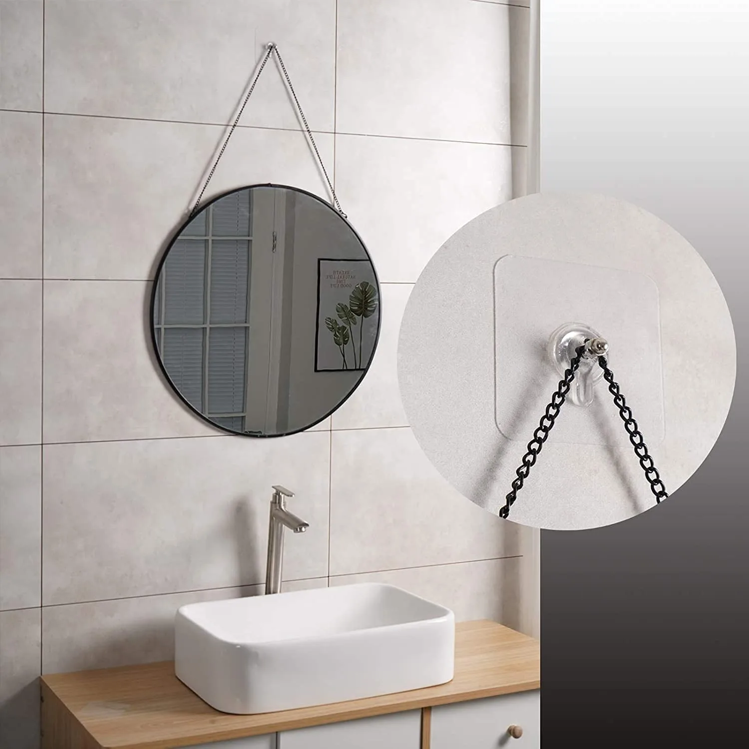 BIGWILL Transparent Adhesive Wall Hooks – Heavy Duty, No-Drill Hangers - Image 2
