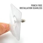 BIGWILL Transparent Adhesive Wall Hooks – Heavy Duty, No-Drill Hangers - Image 3