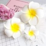 Bigwill 6PCS Hawaiian Flower Hair Claw Clips for Women & Girls – Plumeria Foam Flower Clutcher Clips, Nonslip Jaw Clips for Thick & Fine Hair, Multicolor Hair Accessories - Image 5