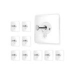 BIGWILL Transparent Adhesive Wall Hooks – Heavy Duty, No-Drill Hangers