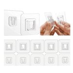 Heavy Duty Transparent Wall Hooks – No-Drill, Waterproof & Reusable