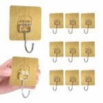 BIGWILL Adhesive Wall Hooks – 5-Hooks Stainless Steel, Nail-Free & Waterproof - Image 4