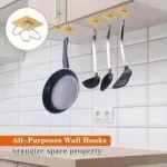 BIGWILL Adhesive Wall Hooks – 5-Hooks Stainless Steel, Nail-Free & Waterproof - Image 6